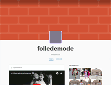 Tablet Screenshot of folledemode.com